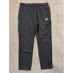 Nike Sweatpants Mens XL Black Club Fleece Joggers Sportswear Embroidered Logo